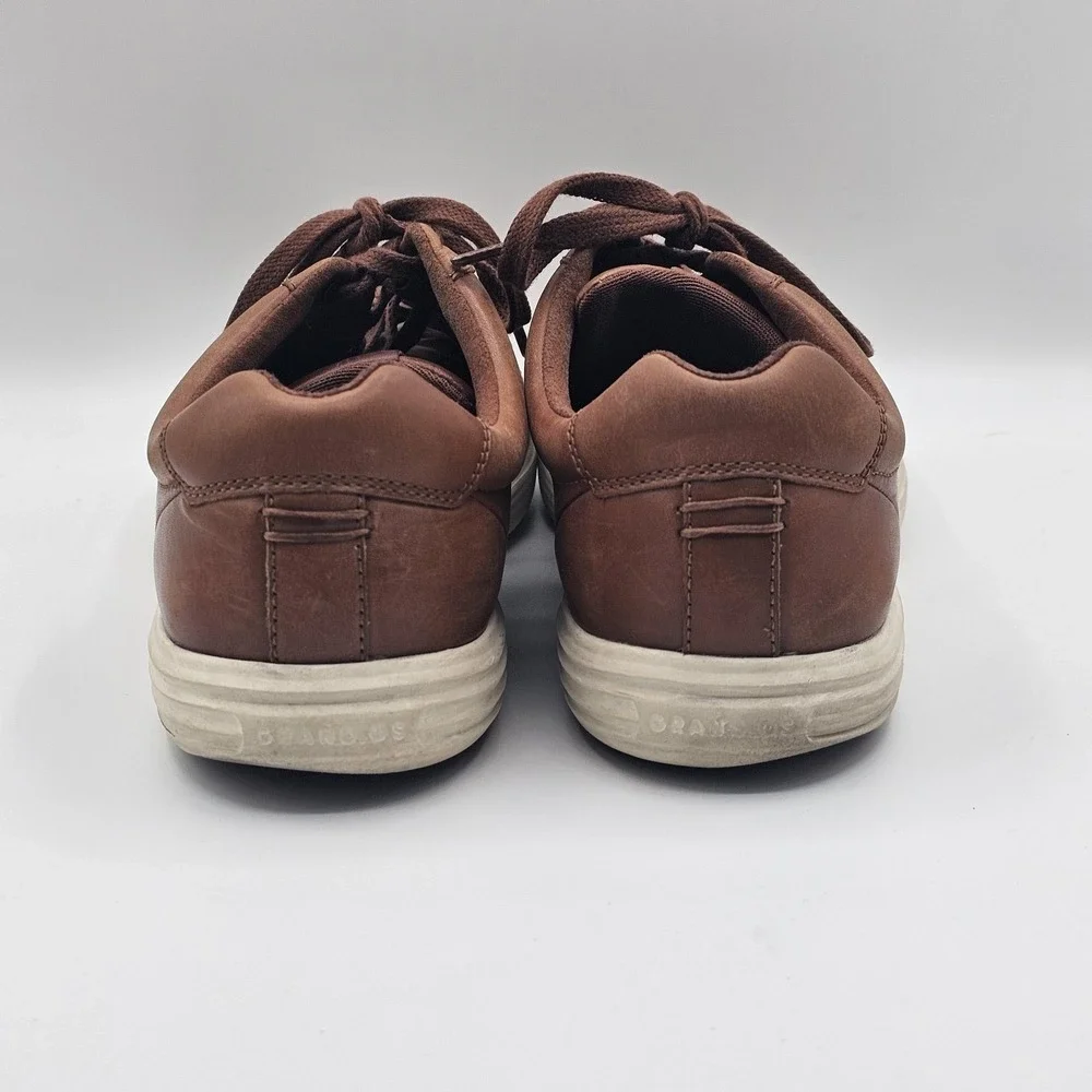 Cole Haan Grand.OS Shoes Mens Size 10.5 Brown Leather‎ Lace Up Casual Sneakers